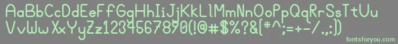 Bgroveb Font – Green Fonts on Gray Background