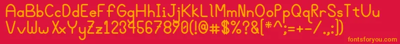 Bgroveb Font – Orange Fonts on Red Background