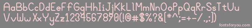 Bgroveb Font – Pink Fonts on Gray Background