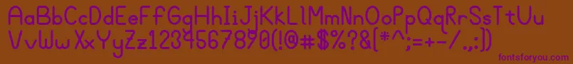 Bgroveb Font – Purple Fonts on Brown Background