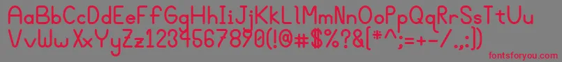 Bgroveb Font – Red Fonts on Gray Background