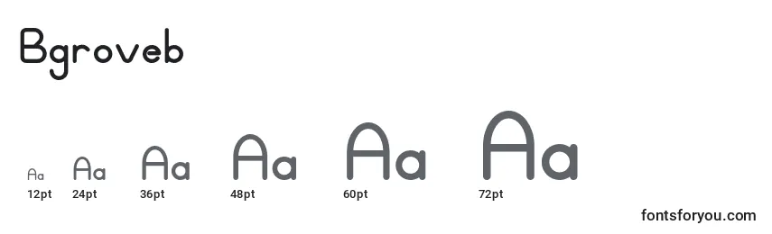 Bgroveb Font Sizes