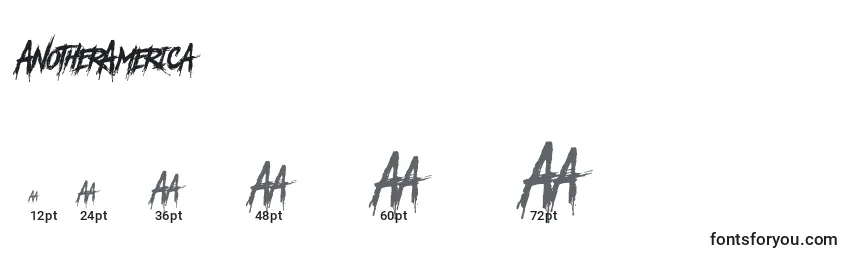 Размеры шрифта AnotherAmerica (34463)