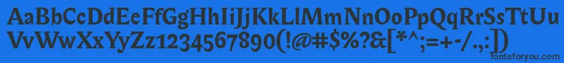 BiblonitcBold Font – Black Fonts on Blue Background