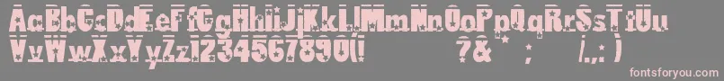 LoserboiAllstar Font – Pink Fonts on Gray Background