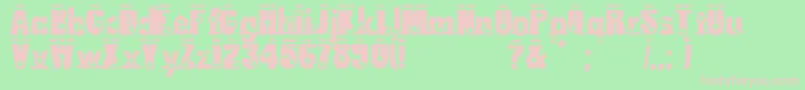 LoserboiAllstar Font – Pink Fonts on Green Background