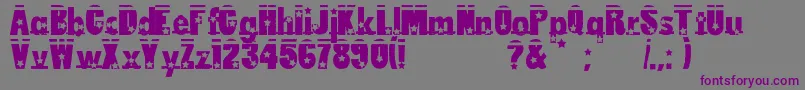 LoserboiAllstar Font – Purple Fonts on Gray Background