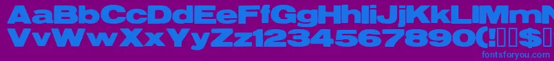 Resegrg Font – Blue Fonts on Purple Background