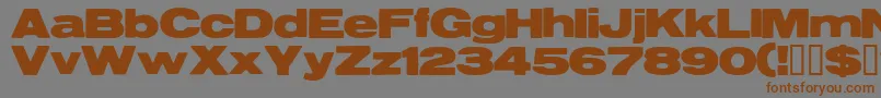 Resegrg Font – Brown Fonts on Gray Background