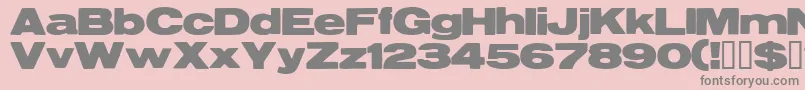 Resegrg Font – Gray Fonts on Pink Background