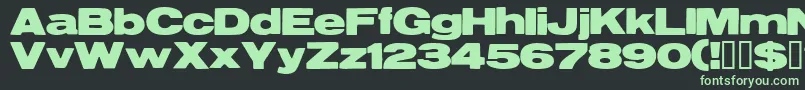 Resegrg Font – Green Fonts on Black Background