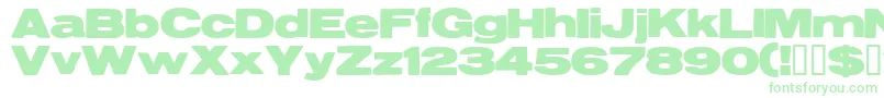 フォントResegrg – 白い背景に緑のフォント