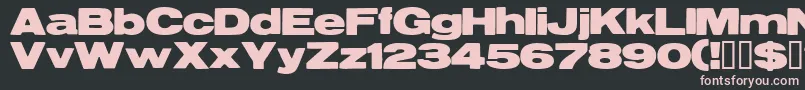 Resegrg Font – Pink Fonts on Black Background