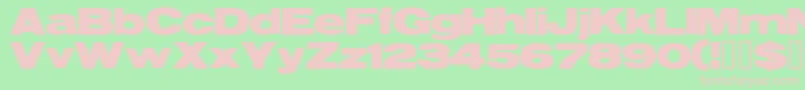 Resegrg Font – Pink Fonts on Green Background