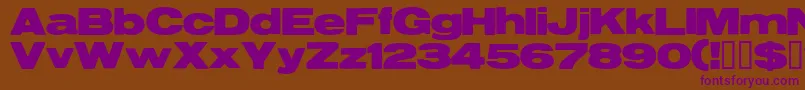 Resegrg Font – Purple Fonts on Brown Background