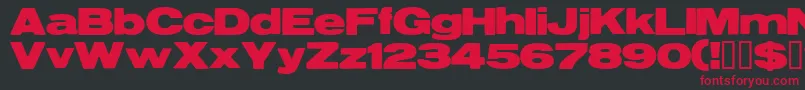 Resegrg Font – Red Fonts on Black Background