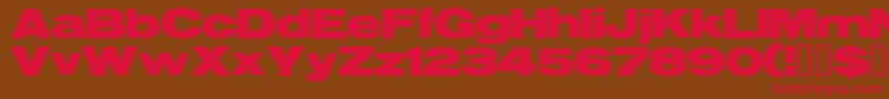 Resegrg Font – Red Fonts on Brown Background