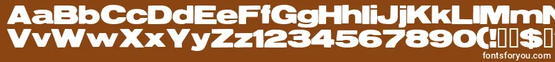 Resegrg Font – White Fonts on Brown Background