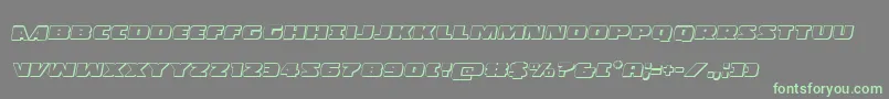 Policecruiser3Dital Font – Green Fonts on Gray Background