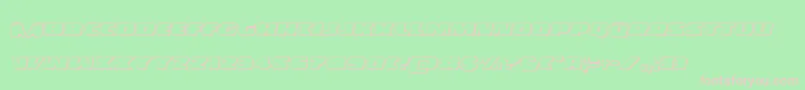 Policecruiser3Dital Font – Pink Fonts on Green Background
