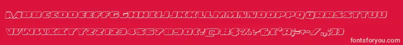 Policecruiser3Dital Font – Pink Fonts on Red Background