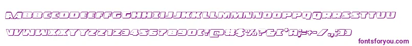 Policecruiser3Dital Font – Purple Fonts on White Background