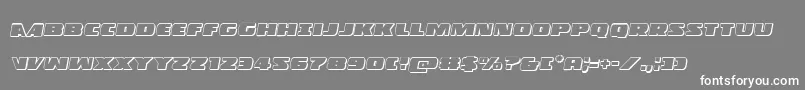 Policecruiser3Dital Font – White Fonts on Gray Background