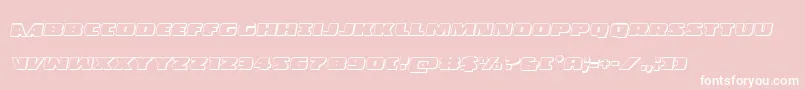 Policecruiser3Dital Font – White Fonts on Pink Background