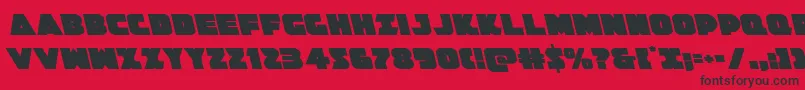 Jedisfleft Font – Black Fonts on Red Background