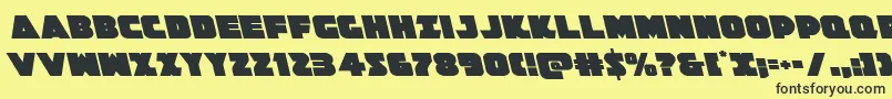 Jedisfleft Font – Black Fonts on Yellow Background