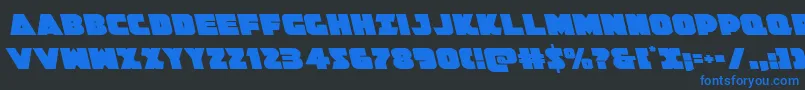 Jedisfleft Font – Blue Fonts on Black Background