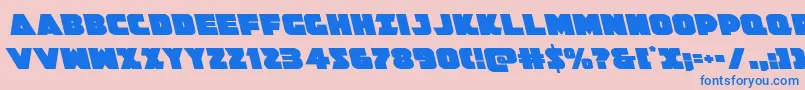 Jedisfleft Font – Blue Fonts on Pink Background