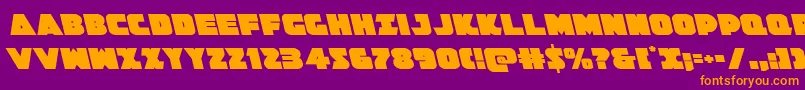 Jedisfleft Font – Orange Fonts on Purple Background