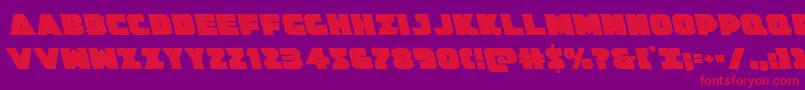 Jedisfleft Font – Red Fonts on Purple Background