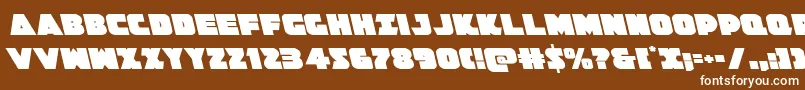 Jedisfleft Font – White Fonts on Brown Background