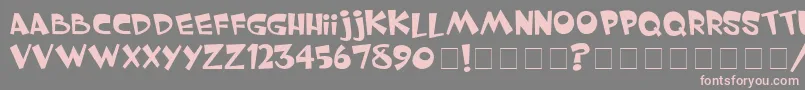 Whimsytt Font – Pink Fonts on Gray Background