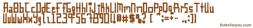 Шрифт InnieOuttie – коричневые шрифты на белом фоне