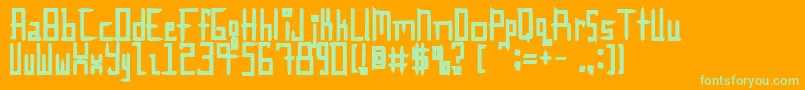 InnieOuttie Font – Green Fonts on Orange Background