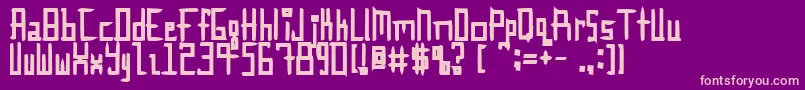 InnieOuttie Font – Pink Fonts on Purple Background