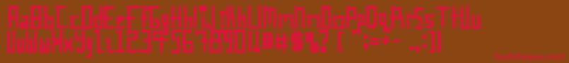 InnieOuttie Font – Red Fonts on Brown Background