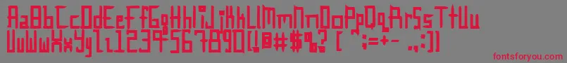 InnieOuttie Font – Red Fonts on Gray Background