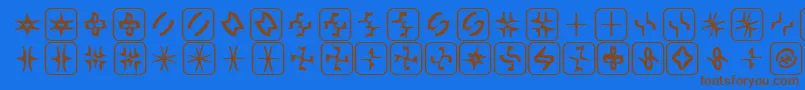 Подробнее о шрифте Zone23Foopy6 Шрифт Zone23Foopy6 – коричневые шрифты на синем фоне