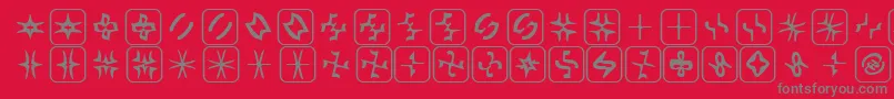 fuente Zone23Foopy6 – Fuentes Grises Sobre Fondo Rojo