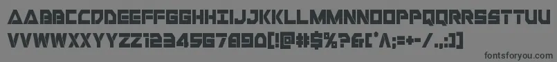 Libertyislandcond Font – Black Fonts on Gray Background