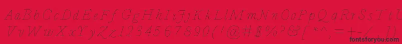 Bdcalais Font – Black Fonts on Red Background