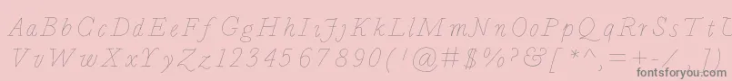 Bdcalais Font – Gray Fonts on Pink Background