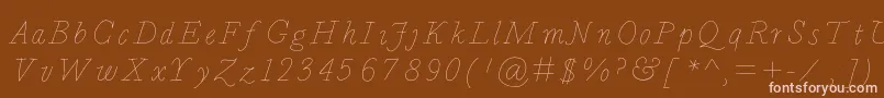 Bdcalais Font – Pink Fonts on Brown Background