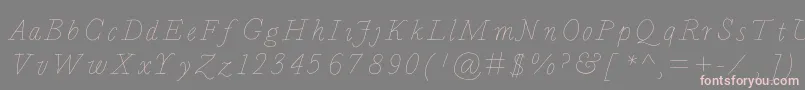Bdcalais Font – Pink Fonts on Gray Background