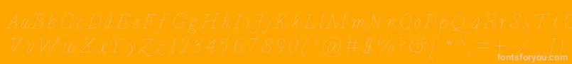 Bdcalais Font – Pink Fonts on Orange Background
