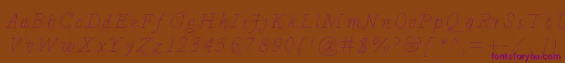 Bdcalais Font – Purple Fonts on Brown Background